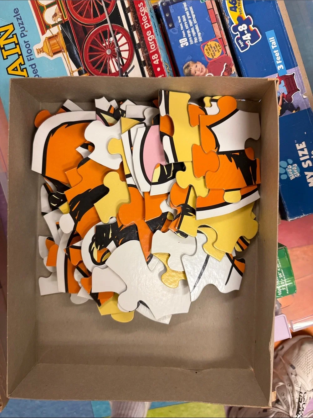 Tigger My Size Puzzle - Orange Tigger Kids Puzzle (Ages 4-8)- vintage